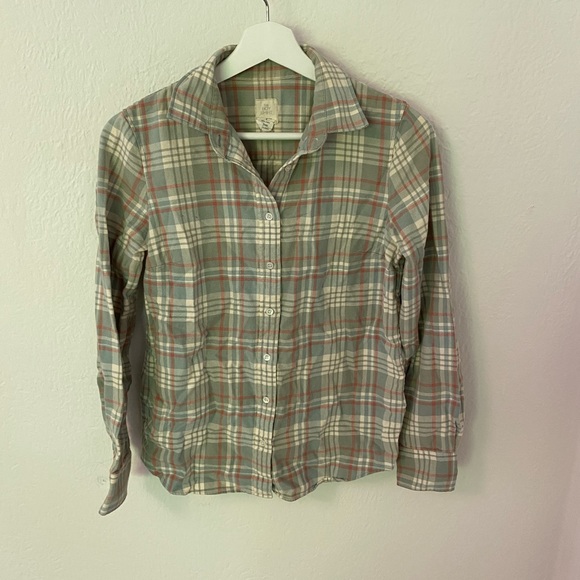 J. Crew Tops - Jcrew plaid flannel shirt